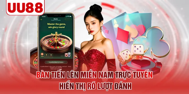 Bàn Tiến Lên Miền Nam trực tuyến hiển thị rõ lượt đánh