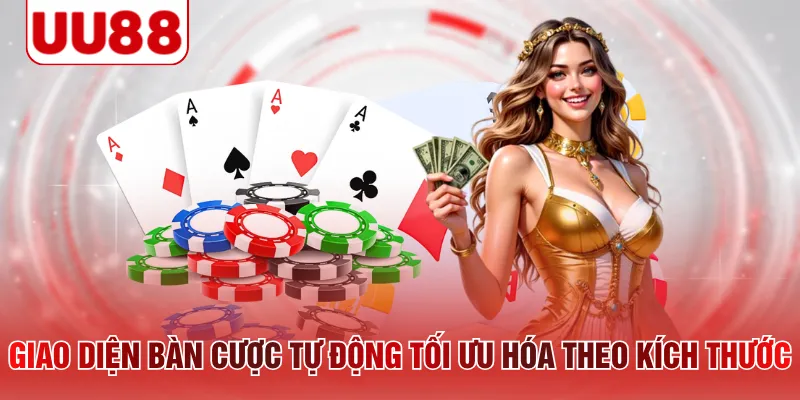 Giao diện bàn cược tự động tối ưu hóa theo kích thước 