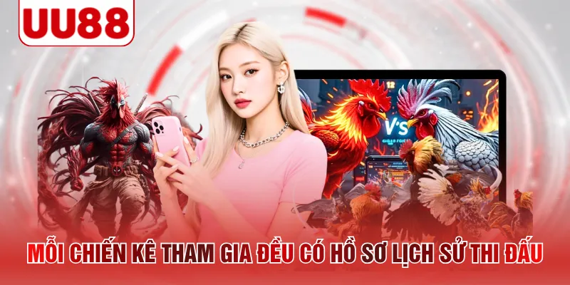 Mỗi chiến kê tham gia đều có hồ sơ lịch sử thi đấu