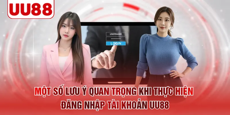 Một số lưu ý quan trọng khi thực hiện đăng nhập tài khoản UU88