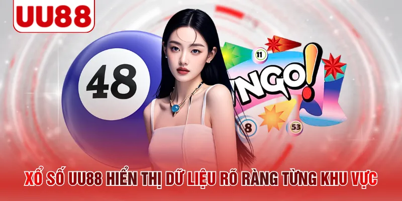 Xổ số UU88 hiển thị dữ liệu rõ ràng từng khu vực
